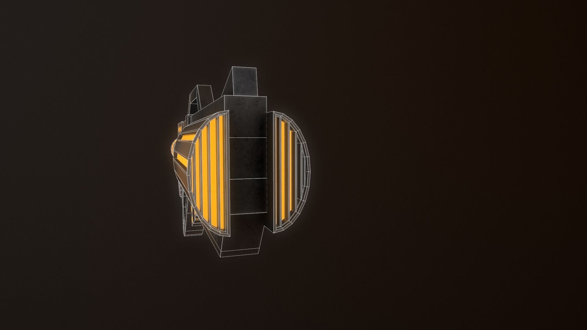 SCI-FI ENERGY WEAPON Low-poly 3D model_9