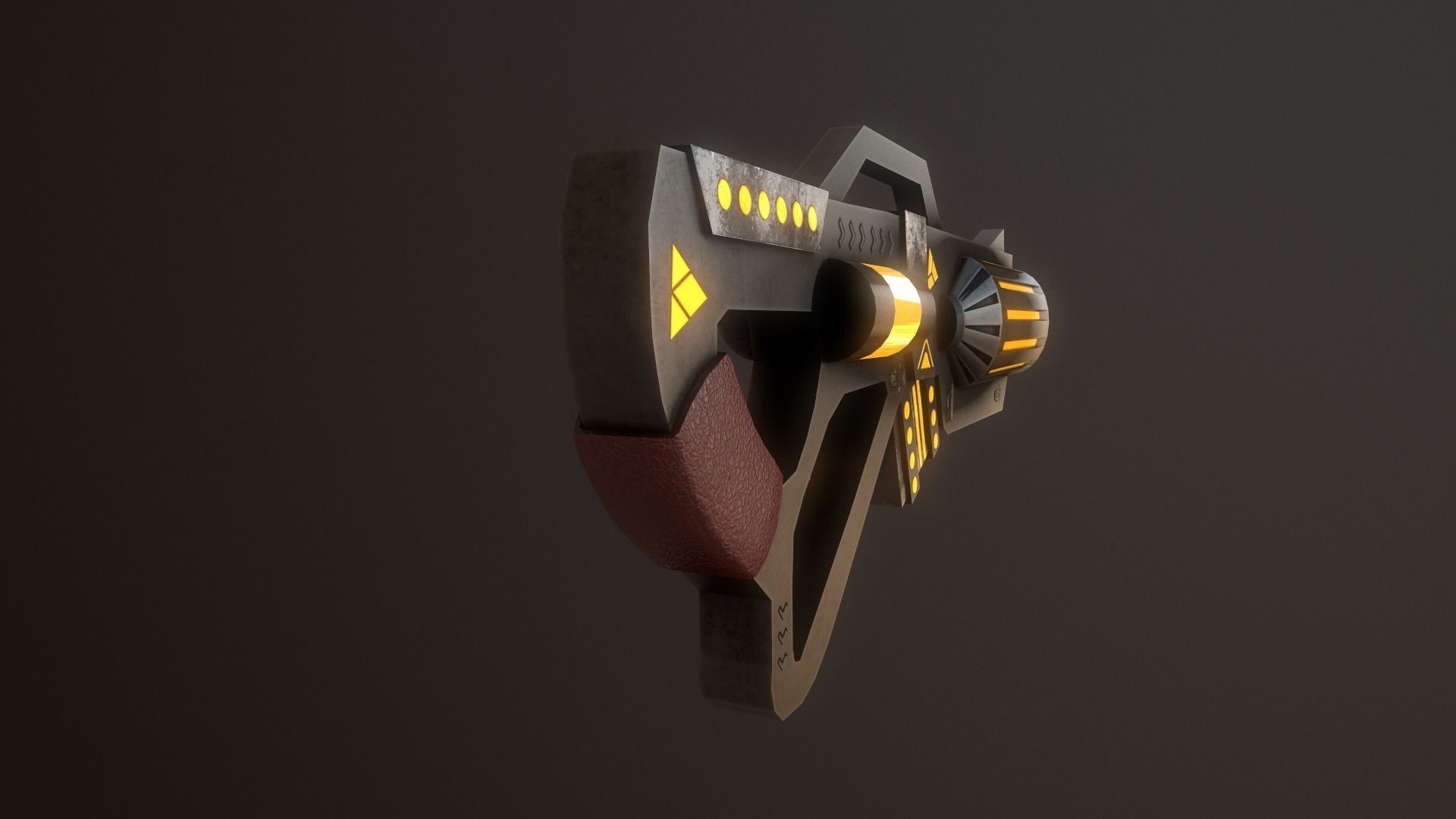 SCI-FI ENERGY WEAPON Low-poly 3D model_6