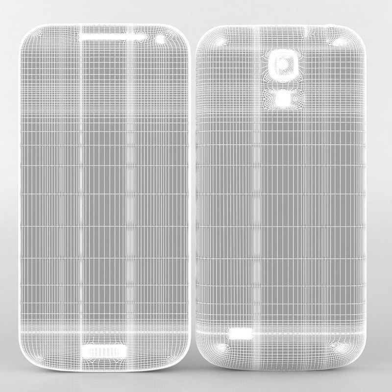 Samsung Galaxy S4 mini I9195I  black whita 3D model_15