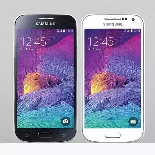 Samsung Galaxy S4 mini I9195I  black whita 3D model