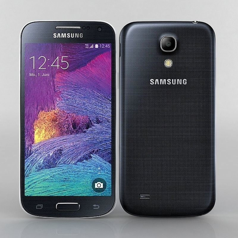 Samsung Galaxy S4 mini I9195I  black whita 3D model_1
