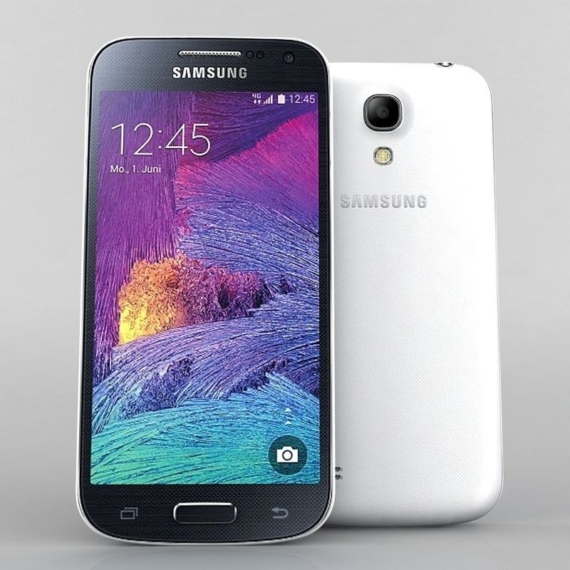 Samsung Galaxy S4 mini I9195I  black whita 3D model_4
