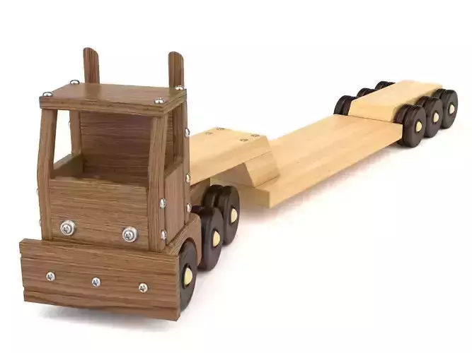 Wooden toy truck 27