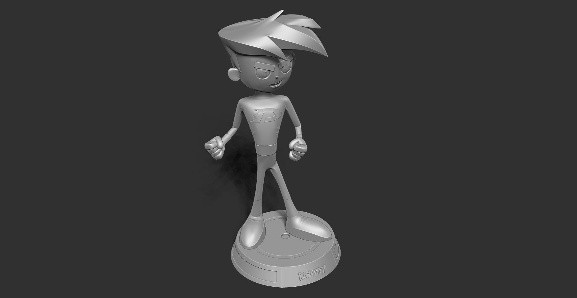 Danny Phantom Fanart 3D print model_13