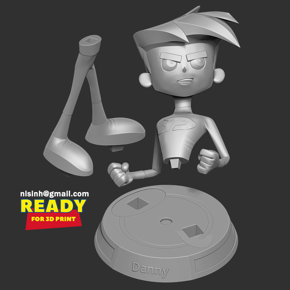 Danny Phantom Fanart 3D print model_2