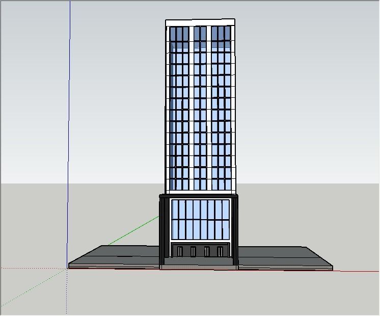 Modern Luxurious Sky Scrapper  3D model_4