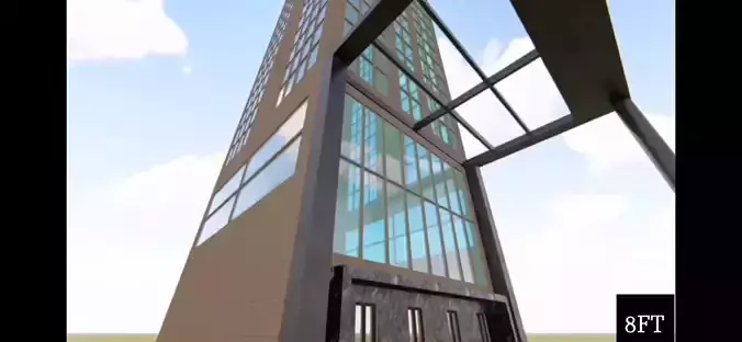 Modern Luxurious Sky Scrapper  3D model