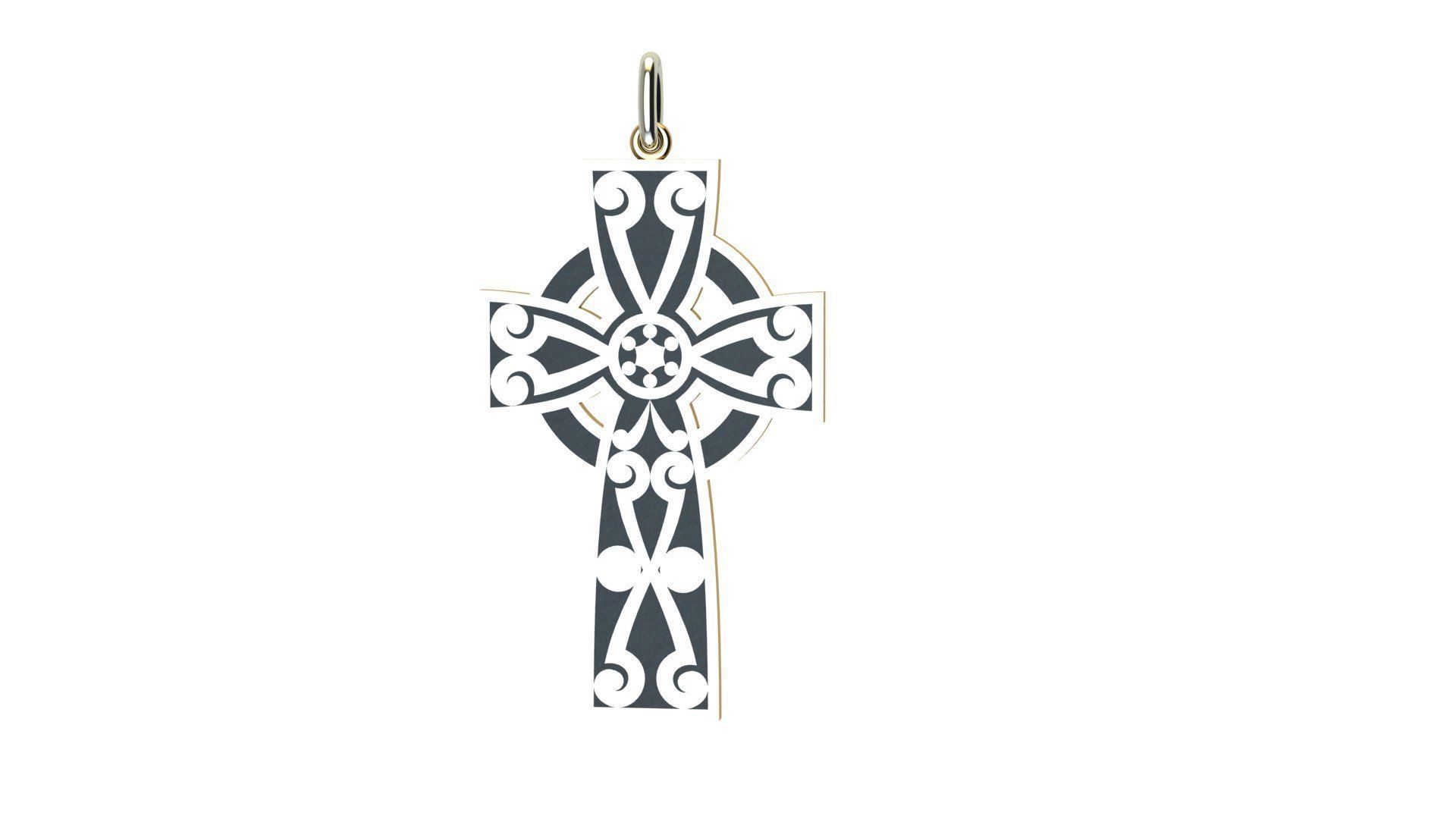 laser cut cross 3D print model_1