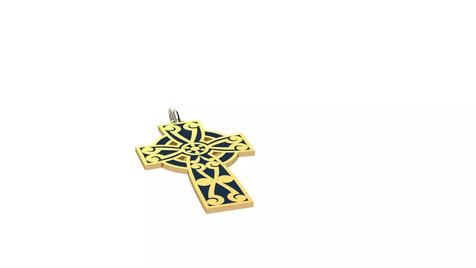 laser cut cross 3D print model_0