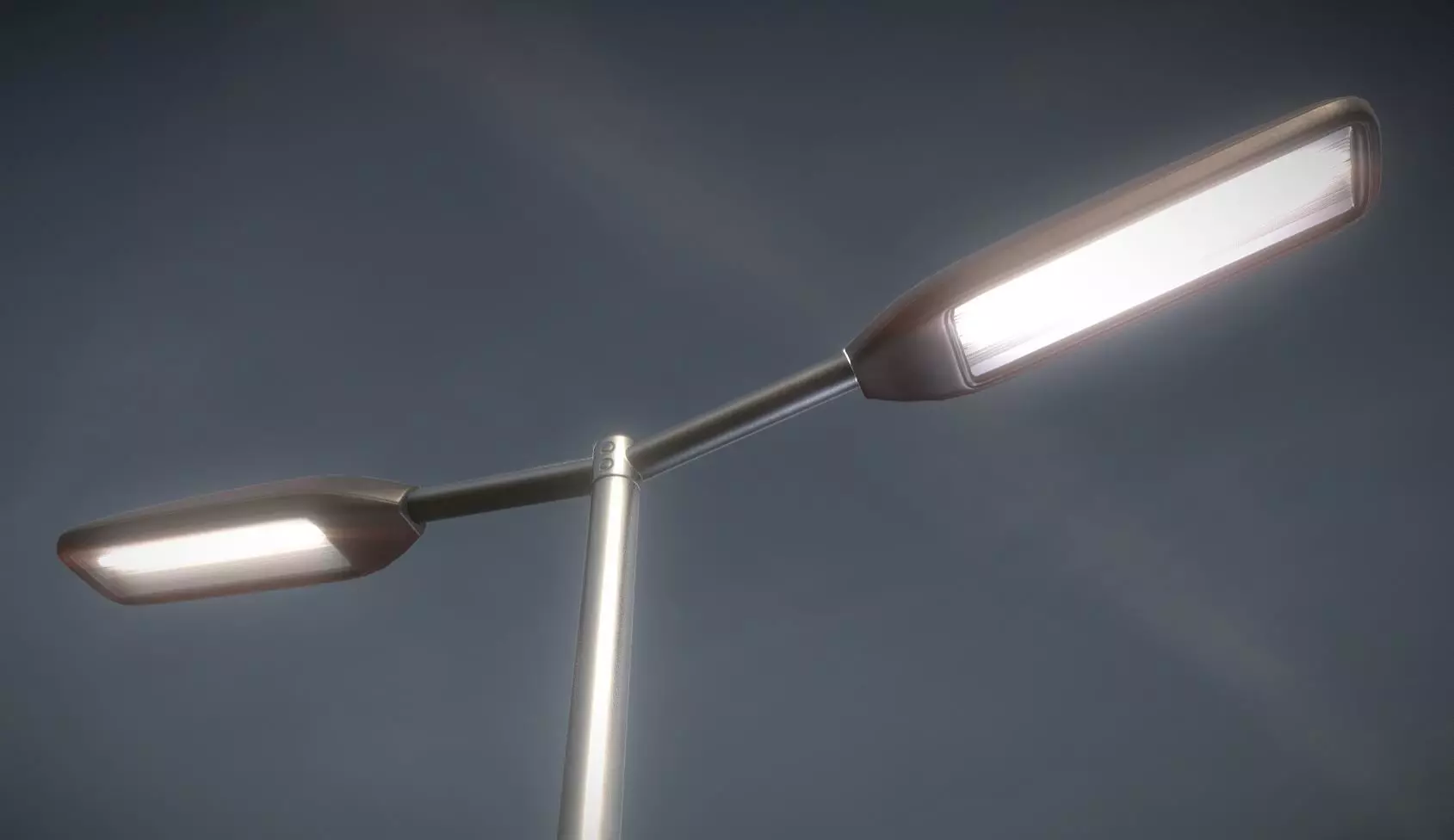 Street-Light 11 Pole-2 Version-4 Low-poly 3D model_0