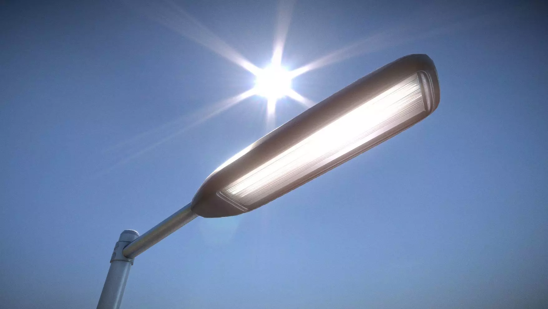 Street-Light 11 Pole-2 Version-3 Low-poly 3D model_0