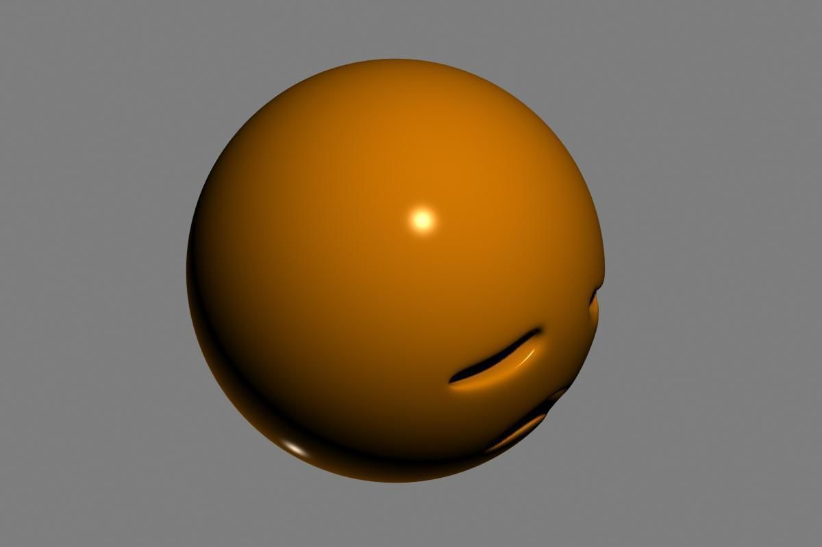 Emoji Disappointed Face 3D model_16