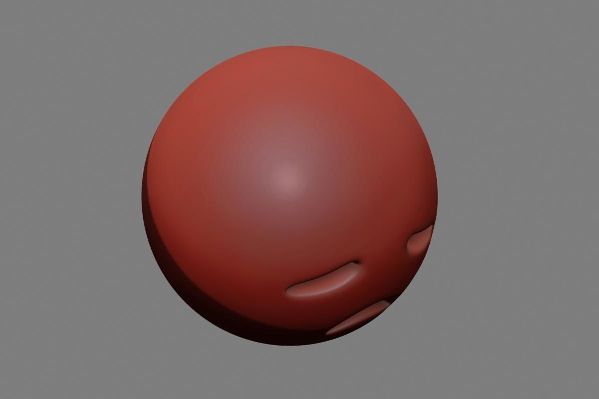 Emoji Disappointed Face 3D model_39