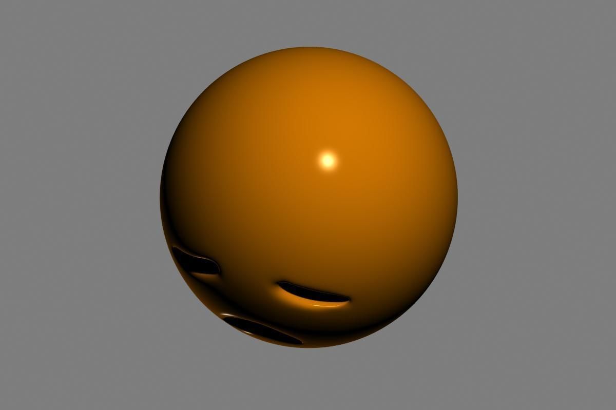 Emoji Disappointed Face 3D model_20