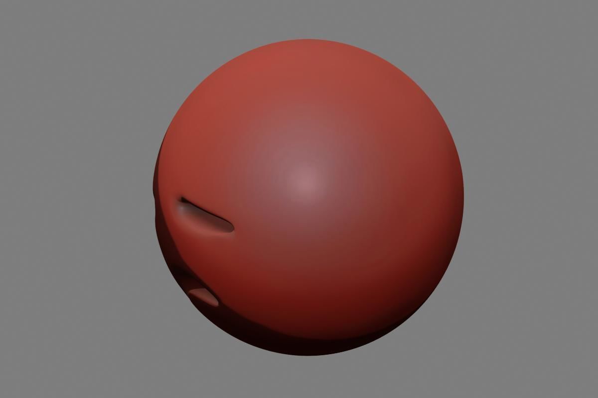 Emoji Disappointed Face 3D model_28