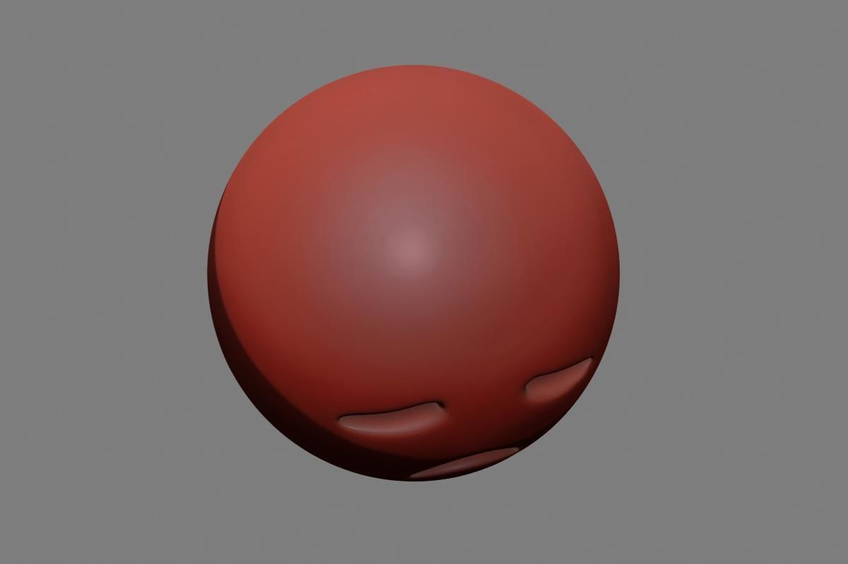 Emoji Disappointed Face 3D model_40
