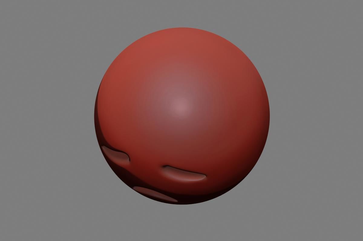 Emoji Disappointed Face 3D model_42