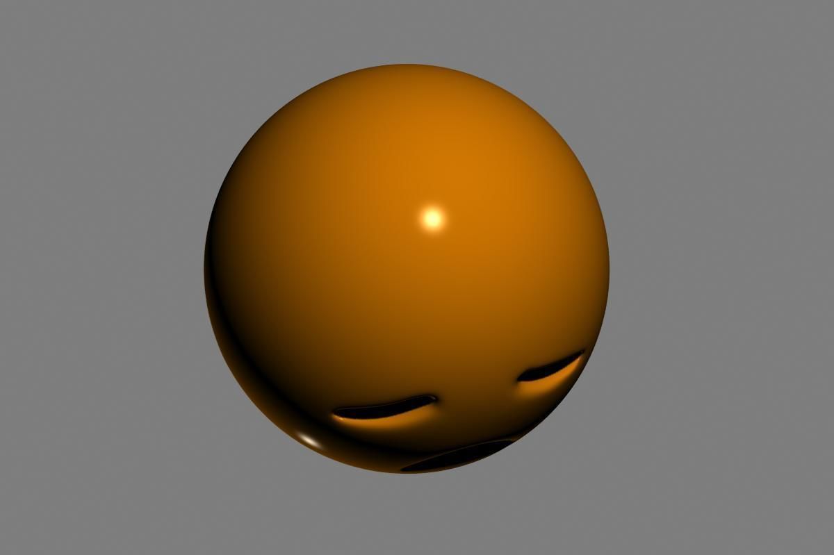 Emoji Disappointed Face 3D model_18