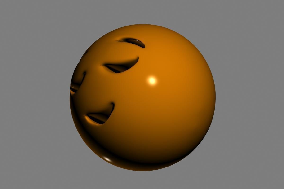 Emoji Relieved Face 3D model_8
