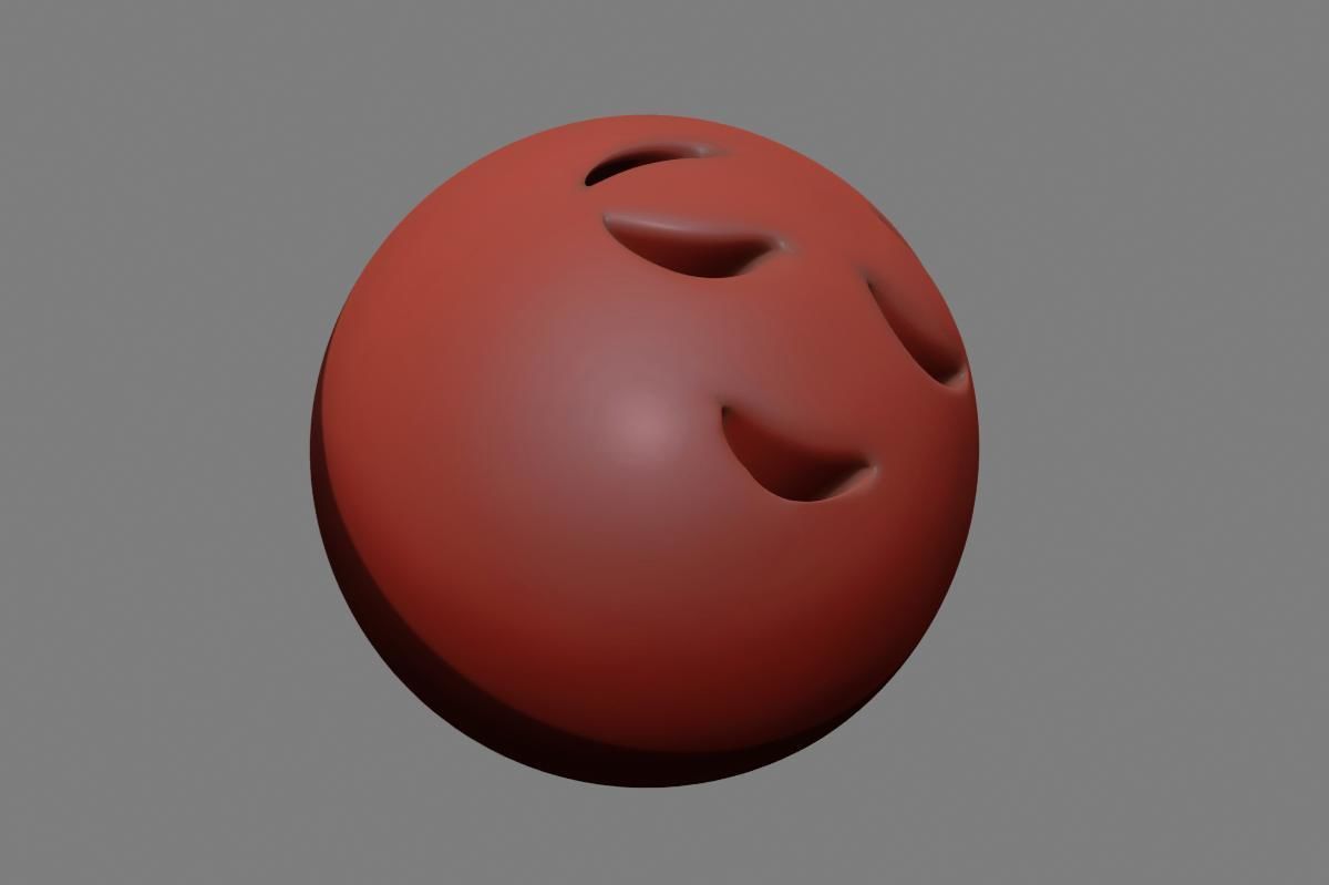 Emoji Relieved Face 3D model_33