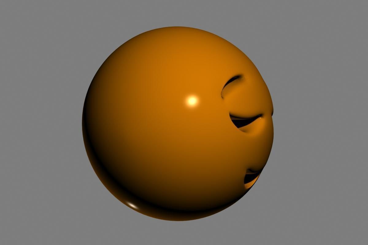 Emoji Relieved Face 3D model_15