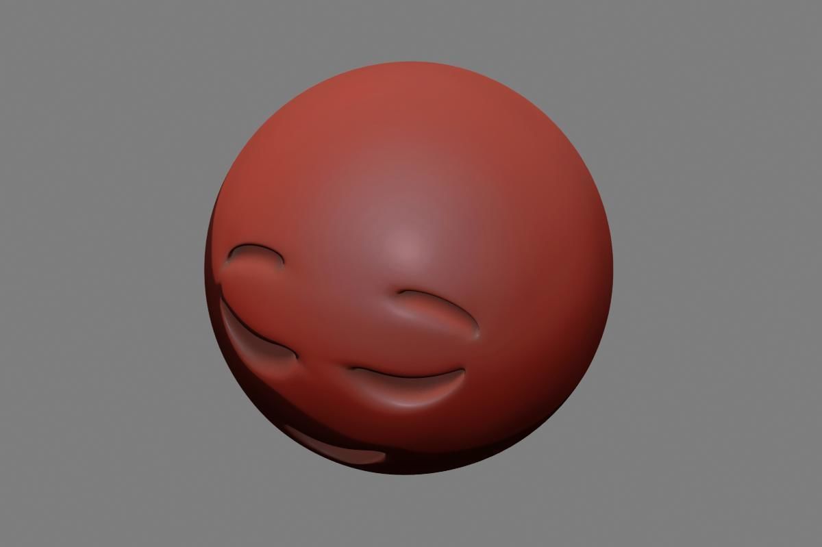 Emoji Relieved Face 3D model_41