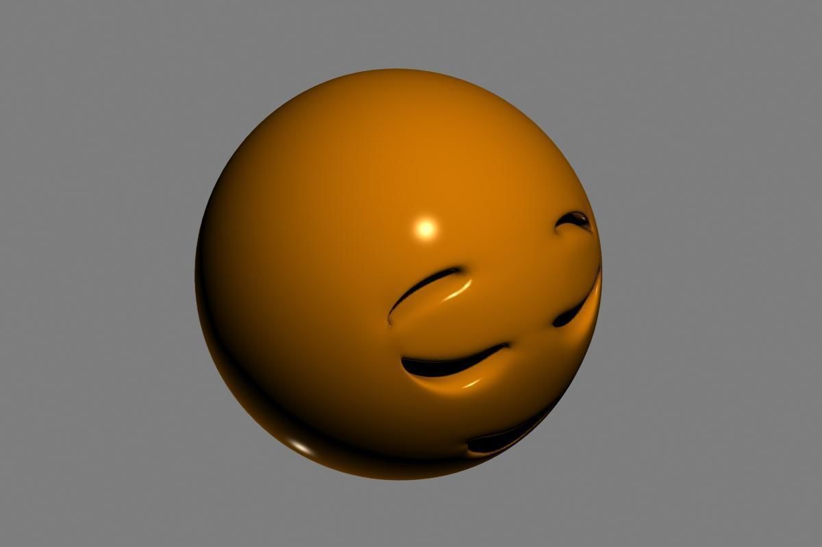 Emoji Relieved Face 3D model_17