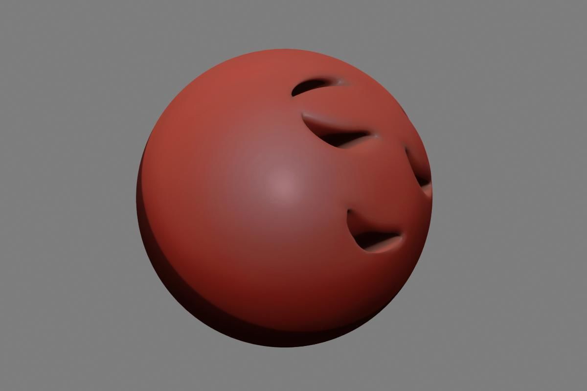 Emoji Relieved Face 3D model_34