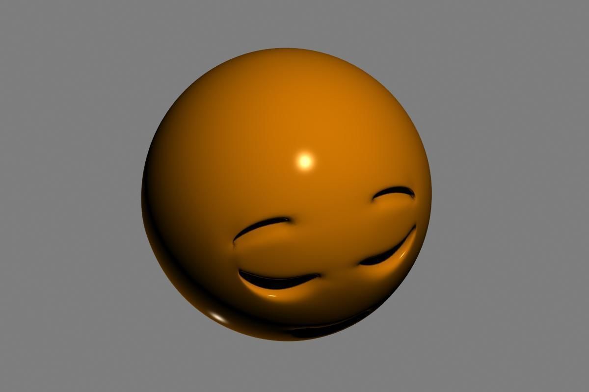 Emoji Relieved Face 3D model_18