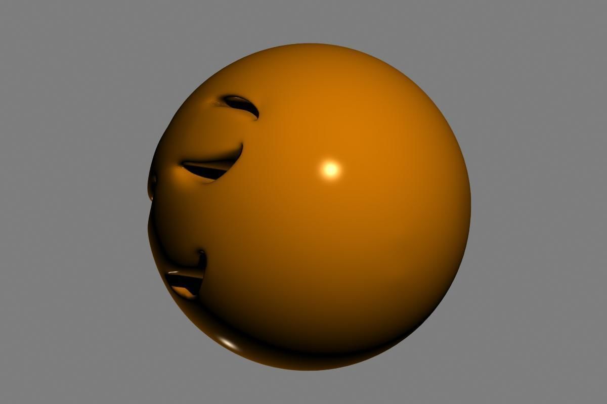 Emoji Relieved Face 3D model_7