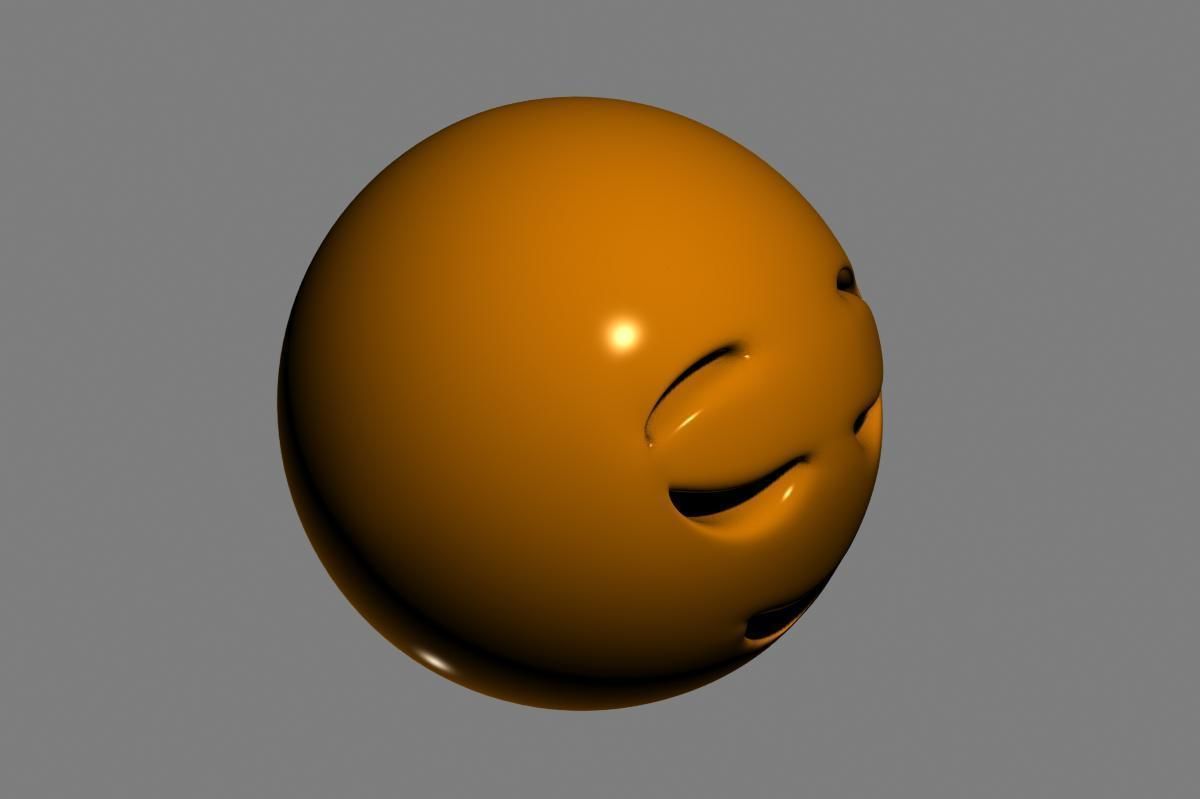 Emoji Relieved Face 3D model_16