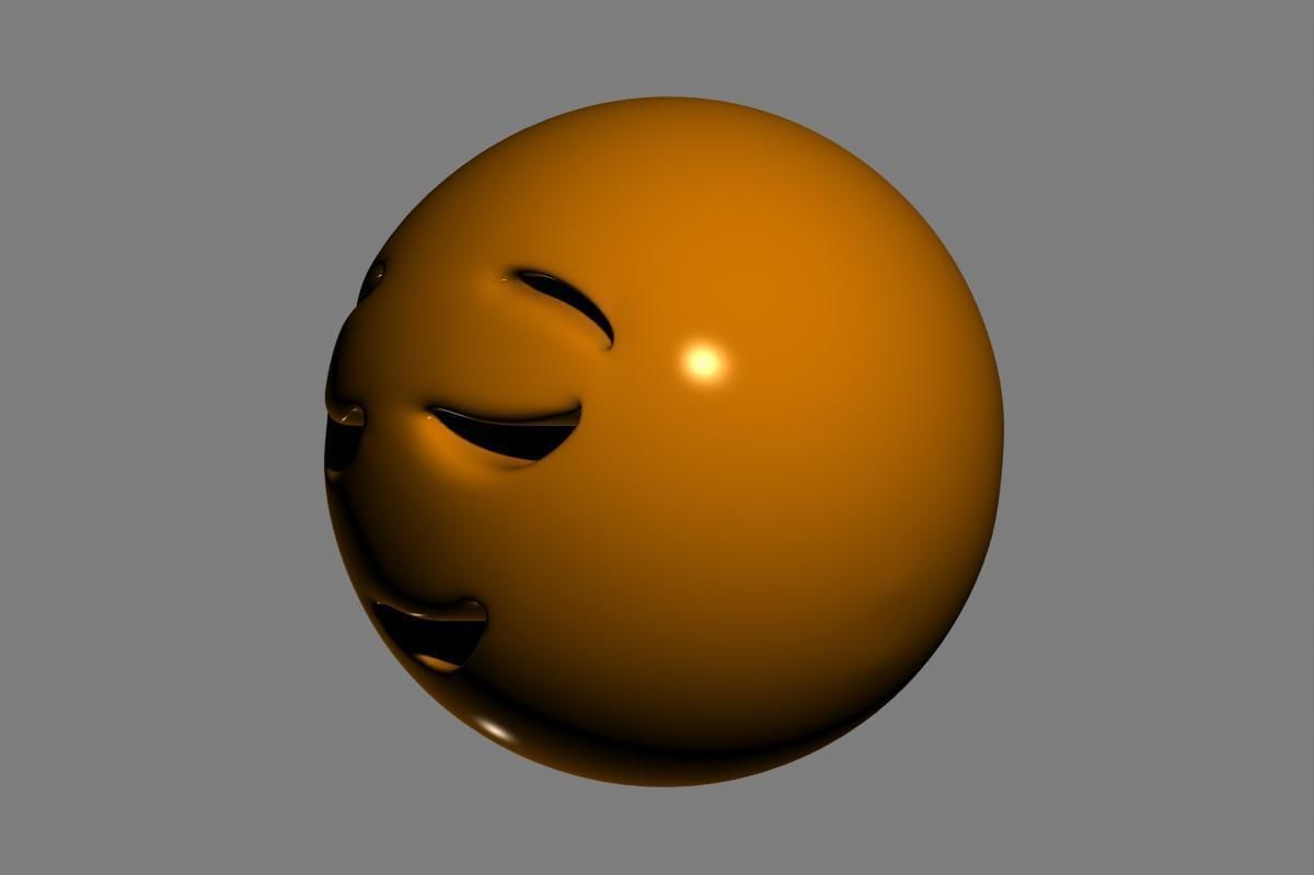 Emoji Relieved Face 3D model_5