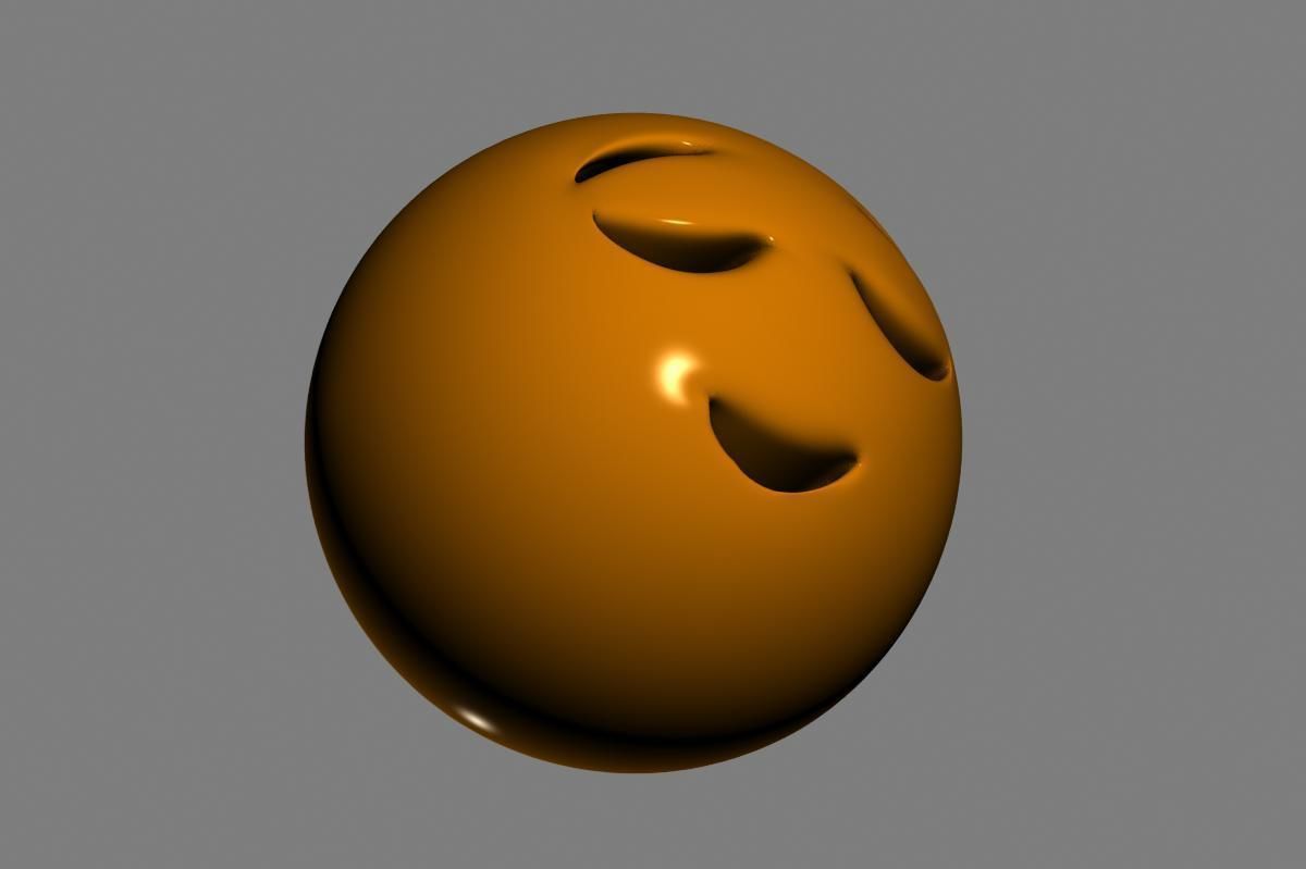 Emoji Relieved Face 3D model_12