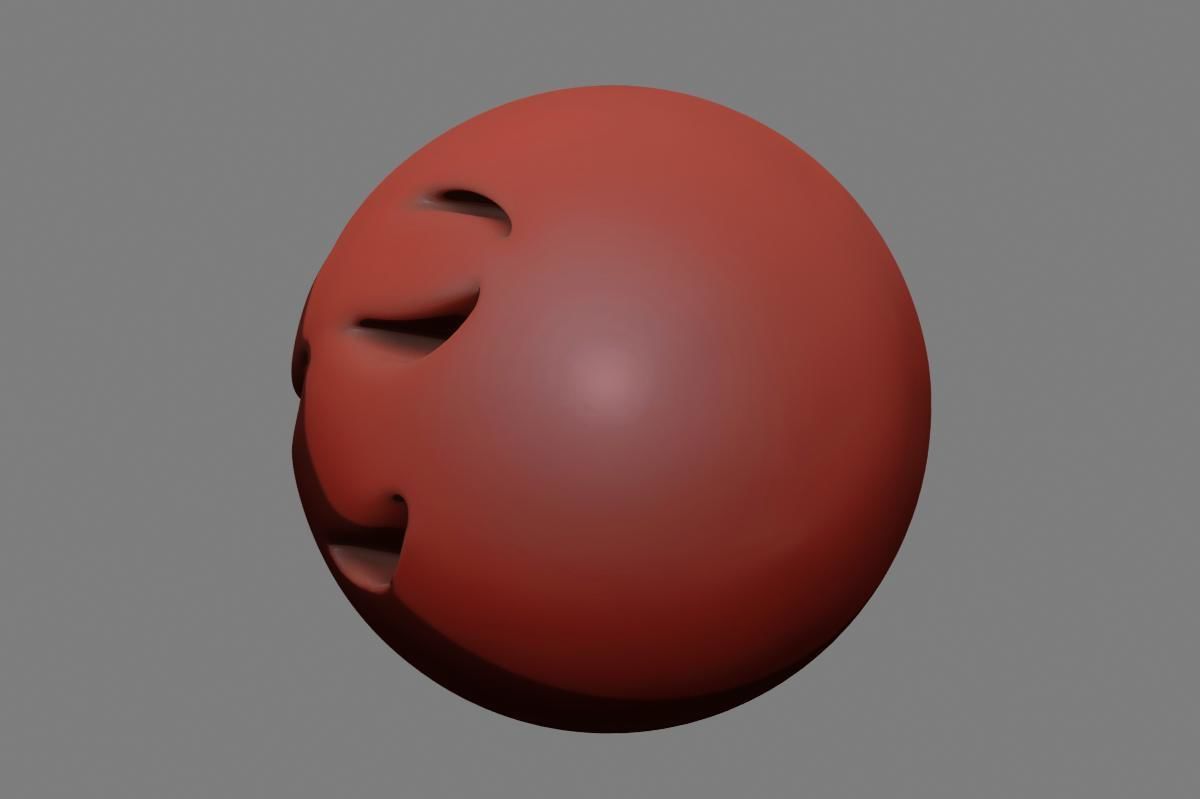 Emoji Relieved Face 3D model_28