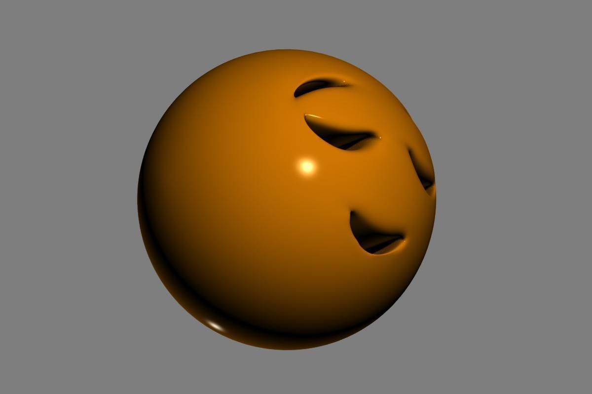 Emoji Relieved Face 3D model_13