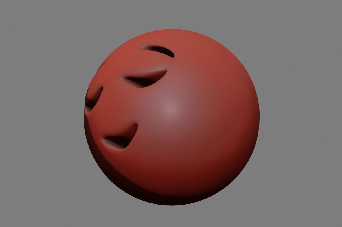 Emoji Relieved Face 3D model_29
