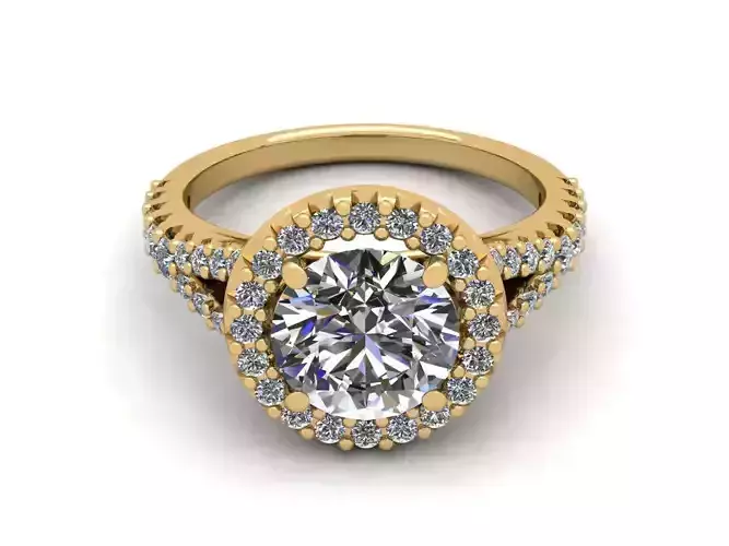 Halo Diamond Ring