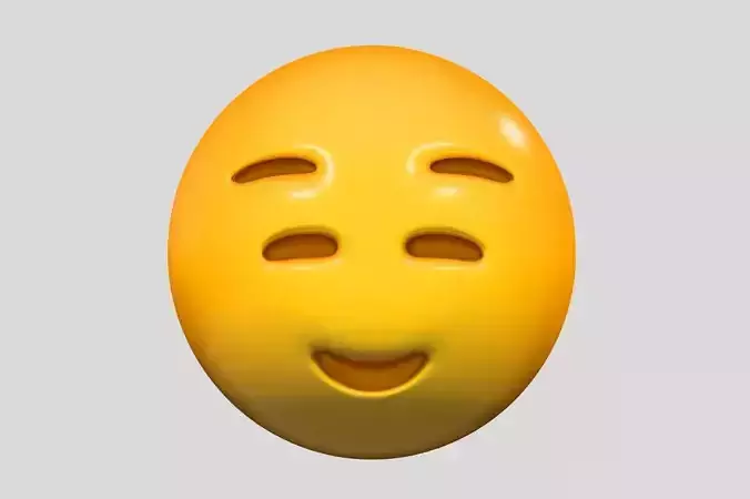 Emoji  Smiling Face with Smiling Eyes 3D model