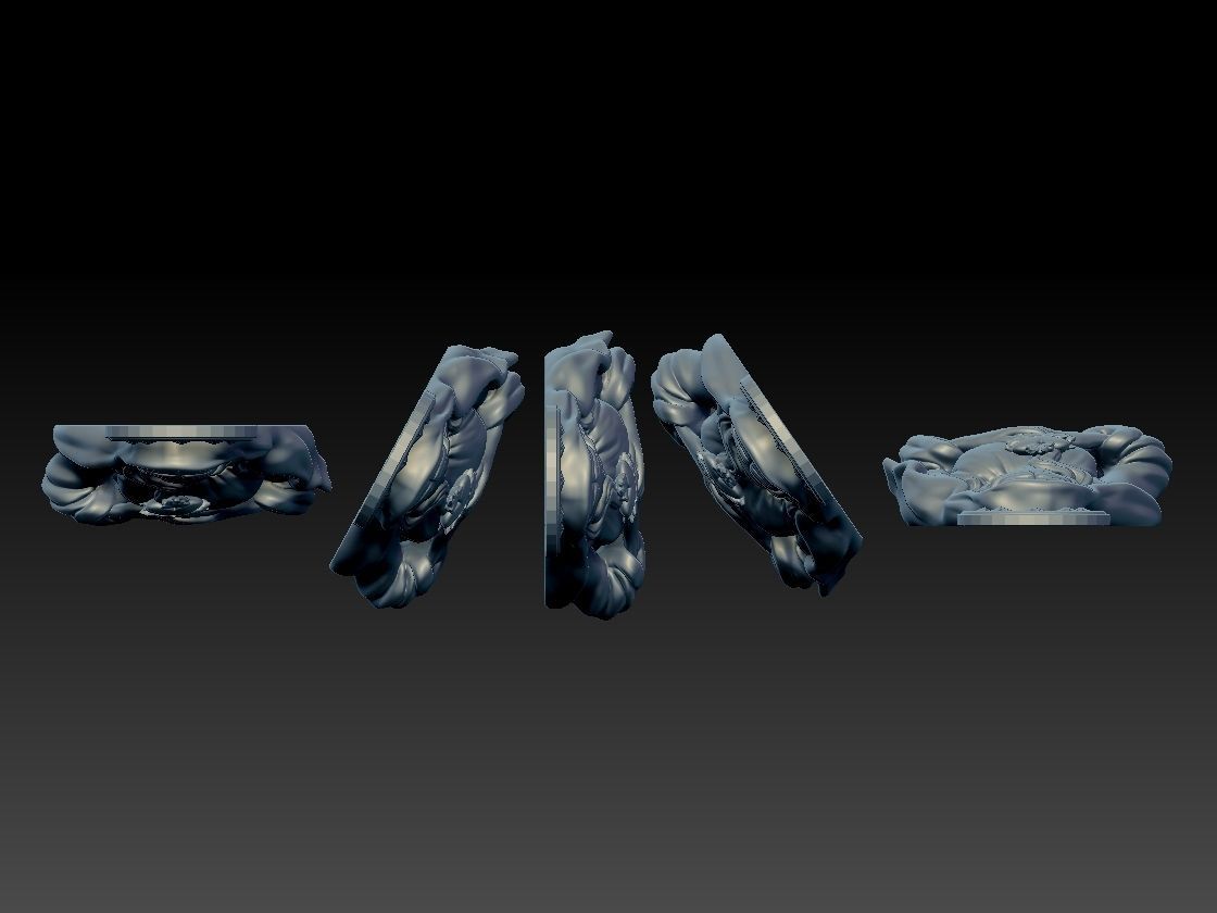 Virgin Mary Half body thin for pendant 3D print model 3D print model_5