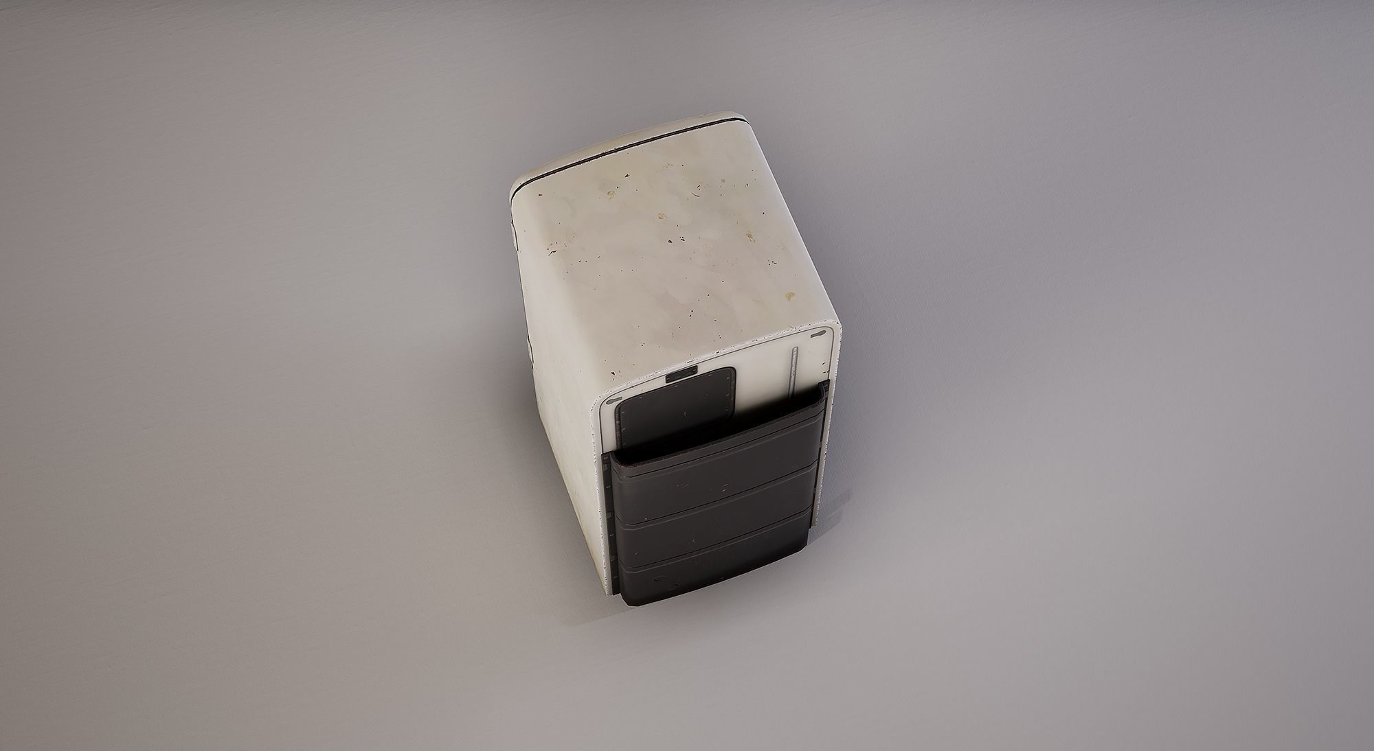 Old Refrigerator Low-poly 3D model_8