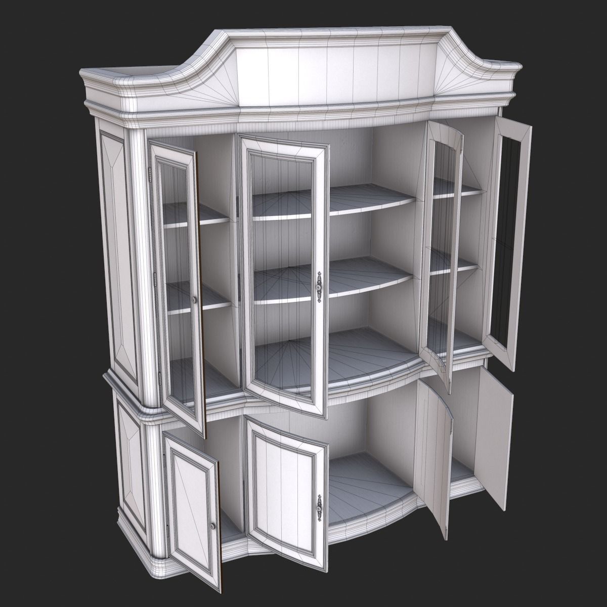 Old Vintage Furniture Mega Pack Low-poly 3D model_24