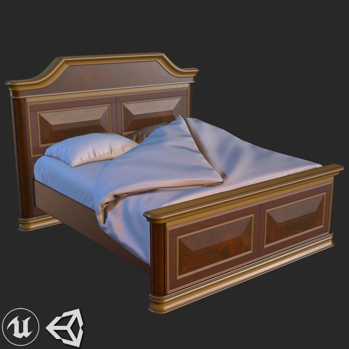Old Vintage Furniture Mega Pack Low-poly 3D model_6
