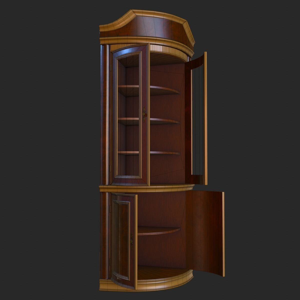 Old Vintage Furniture Mega Pack Low-poly 3D model_49