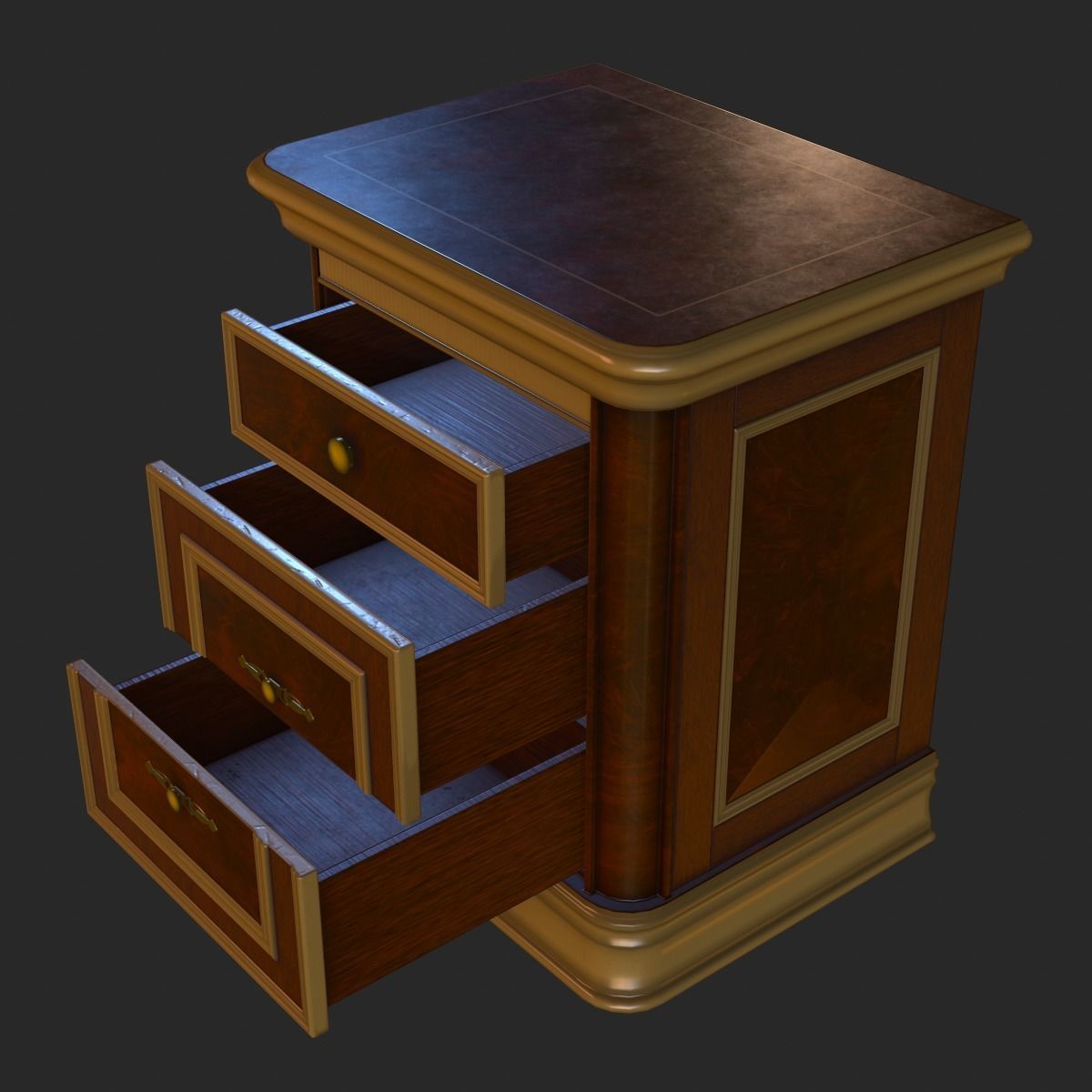 Old Vintage Furniture Mega Pack Low-poly 3D model_32