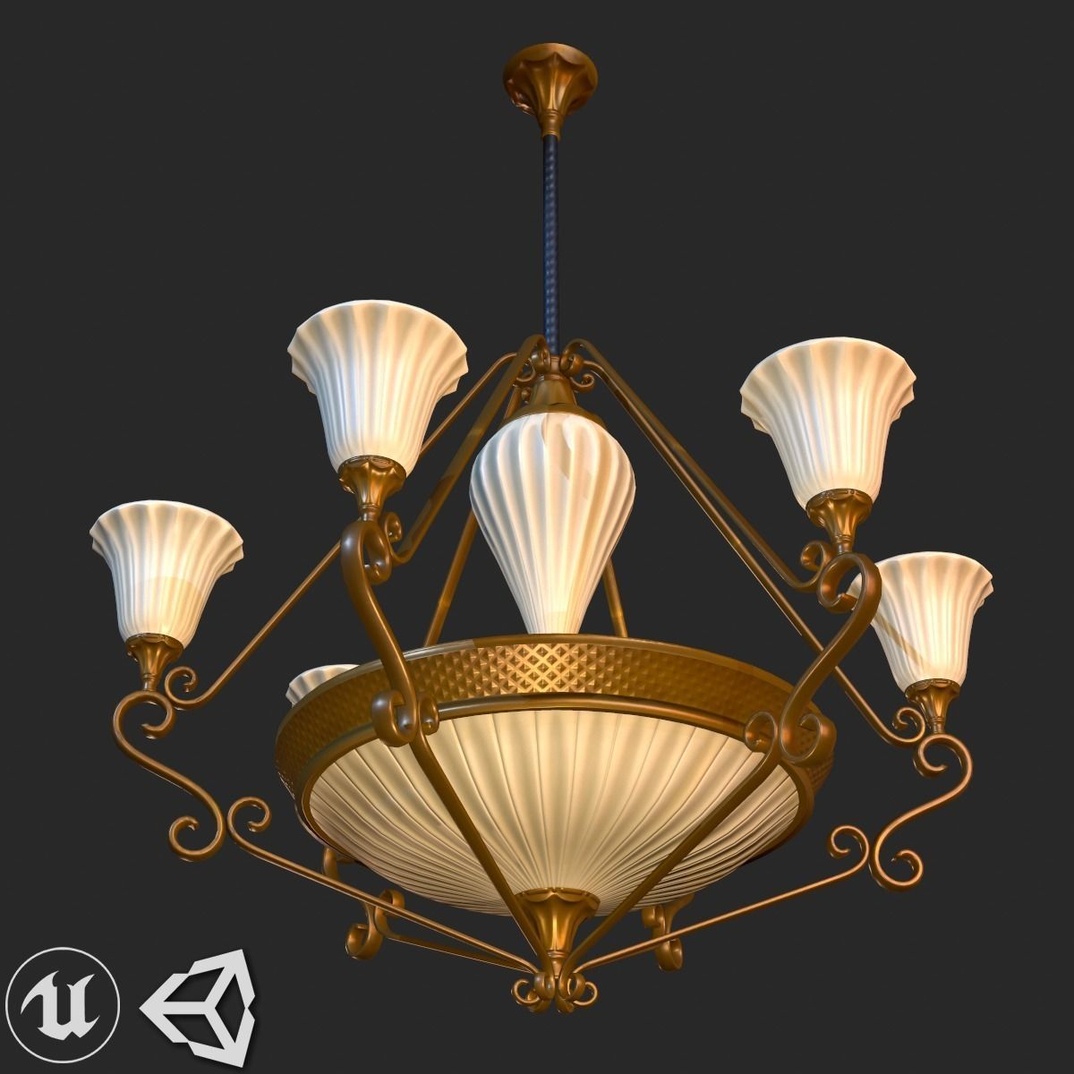 Old Vintage Furniture Mega Pack Low-poly 3D model_8