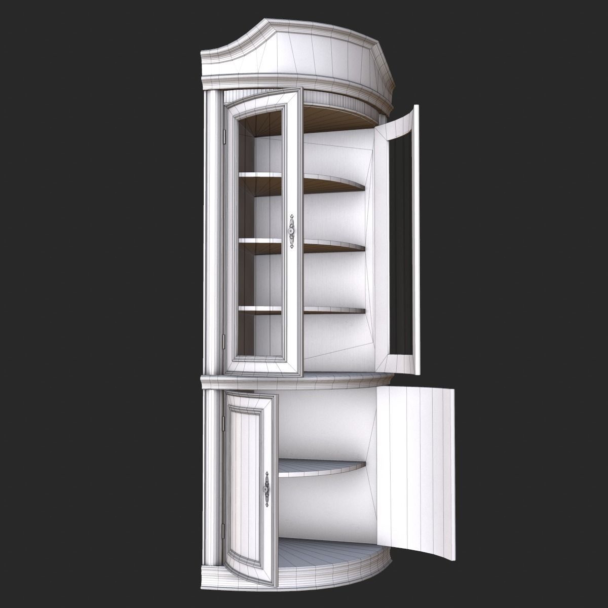 Old Vintage Furniture Mega Pack Low-poly 3D model_48