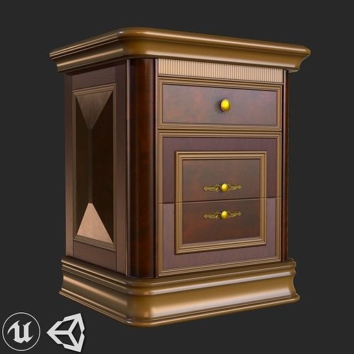 Old Vintage Furniture Mega Pack Low-poly 3D model 6