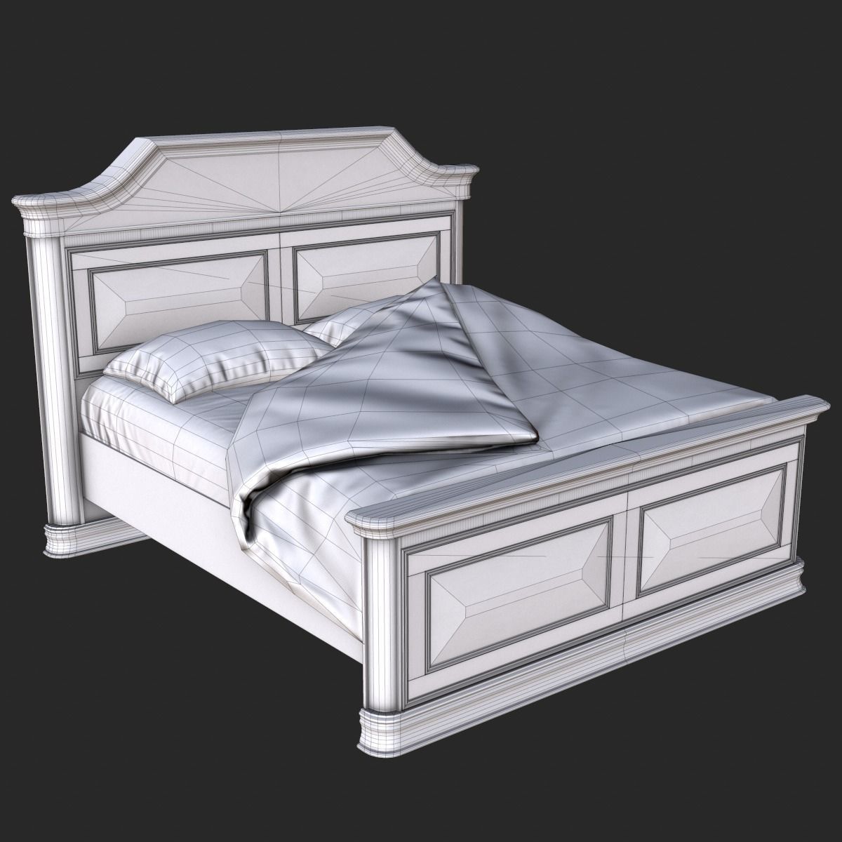 Old Vintage Furniture Mega Pack Low-poly 3D model_36