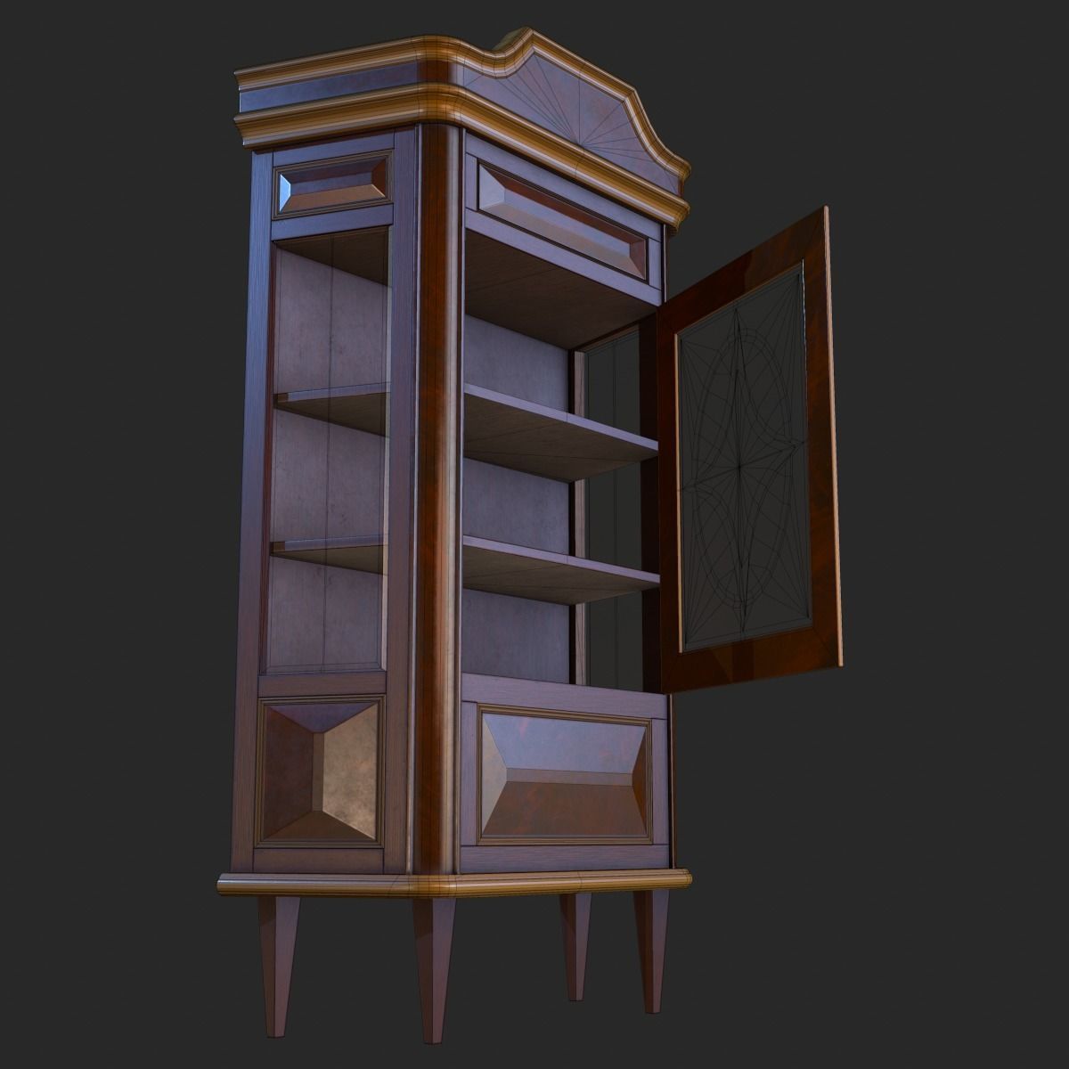 Old Vintage Furniture Mega Pack Low-poly 3D model_67