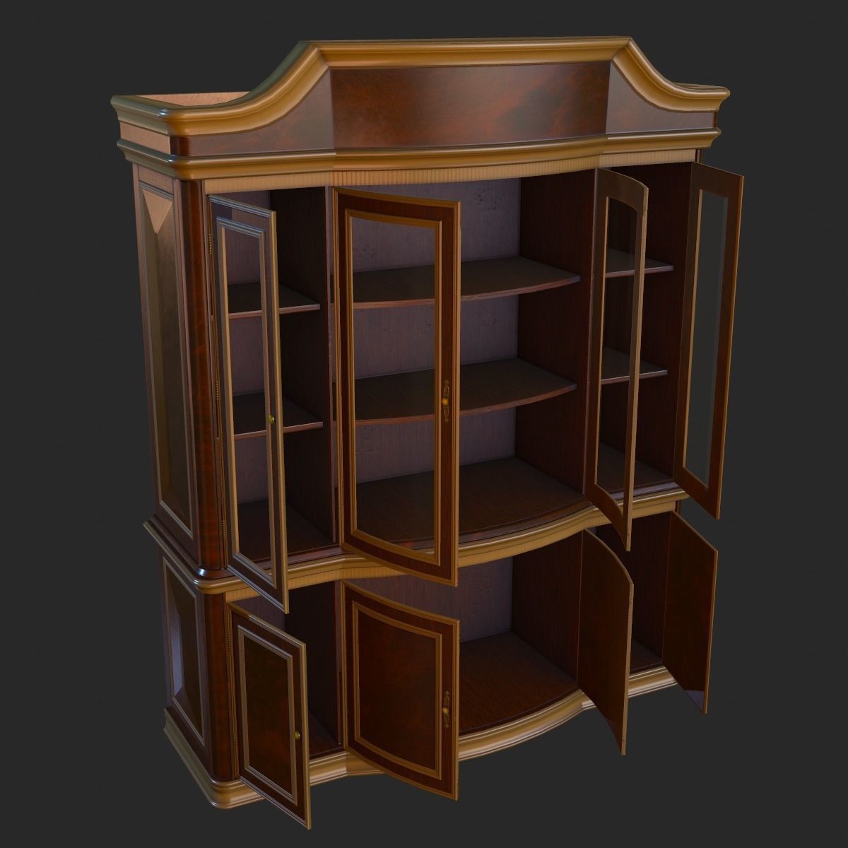 Old Vintage Furniture Mega Pack Low-poly 3D model_23